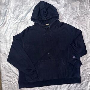 Champion Men's Dark Blue Hoodie